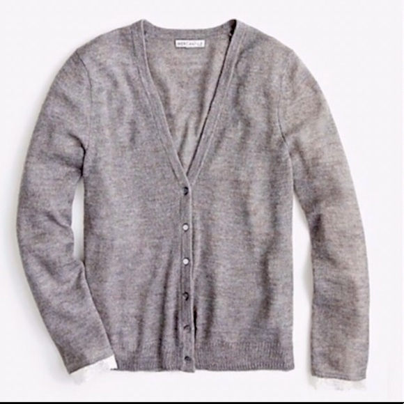 J. Crew Sweaters - J. Crew Gray Alpaca Blend Button Down Cardigan
